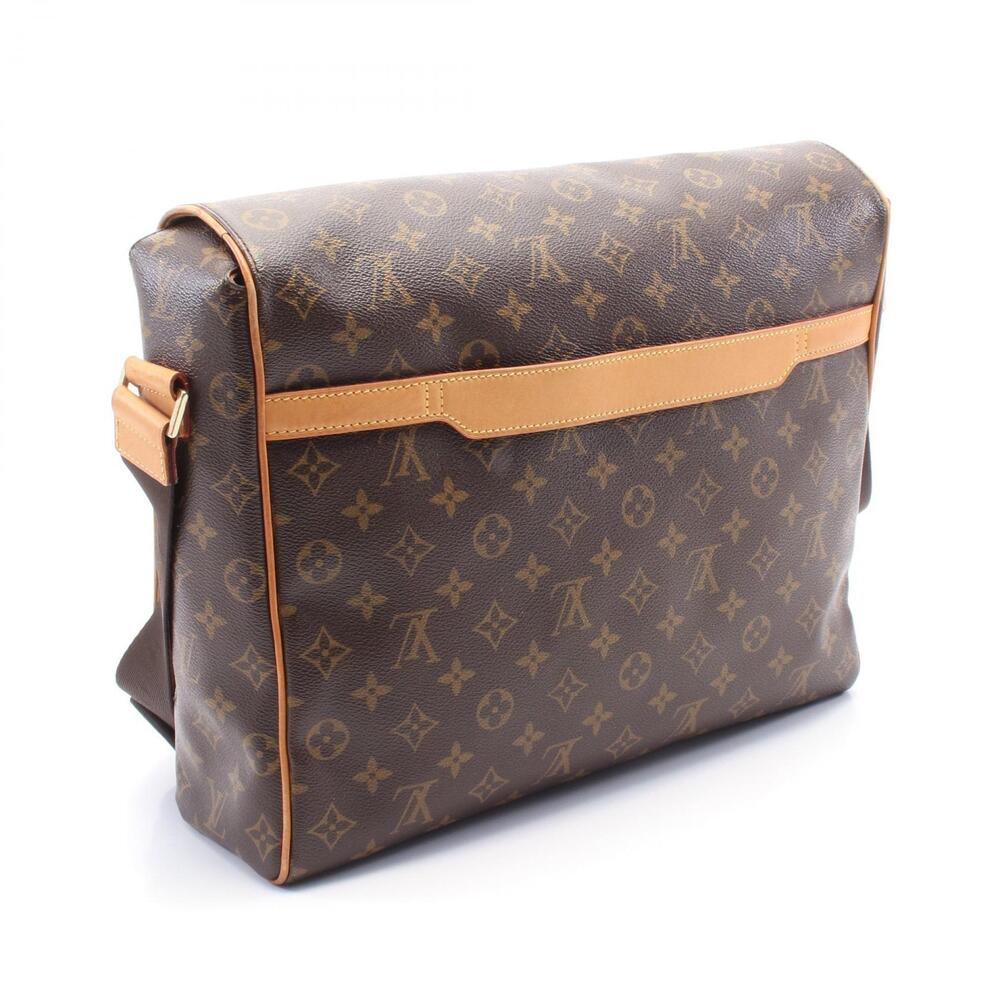 Louis Vuitton Abesses Shoulder Bag Canvas Leather Monogram Brown